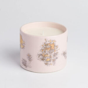 Vela aromática + Maceta Rosa y Oro